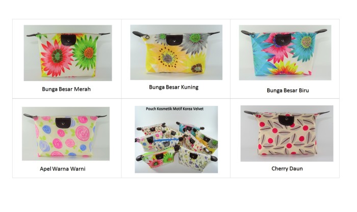 jual korea velvet pouch tas kosmetik bag make up jual korea velvet pouch tas kosmetik bag make up
