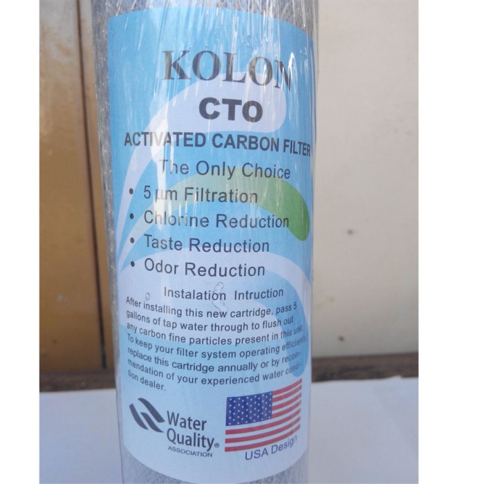 CTO Kolon Cartridge Filter Carbon Filter Air Karbon Blok 10 Inch