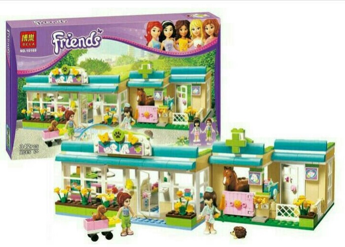 Jual Lego Bela Friends 10169 Animal Clinic Heart Lake Vet Zoo