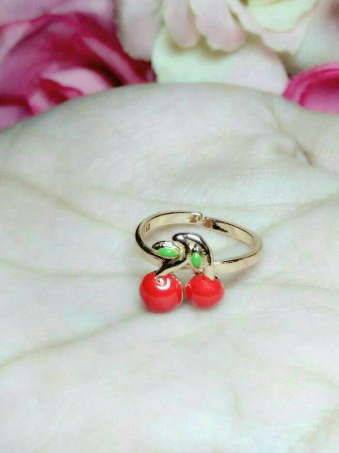 cincin Cherry anak ( xuping perhiasan lapis emas )
