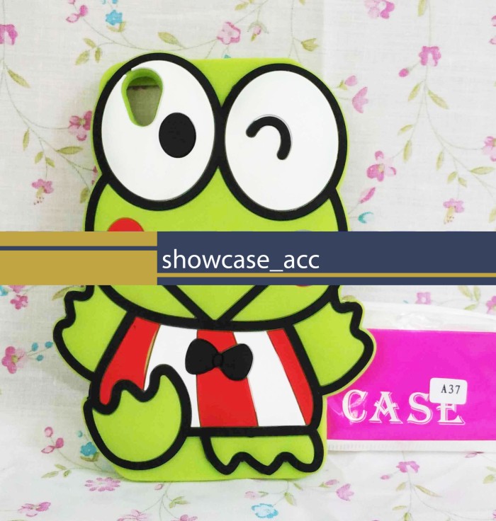soft case 3d Oppo Neo 9 / A37 softcase boneka keroppi 4d casing
