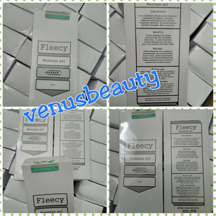 Fleecy slimming gel lotion pelangsing 1000% original