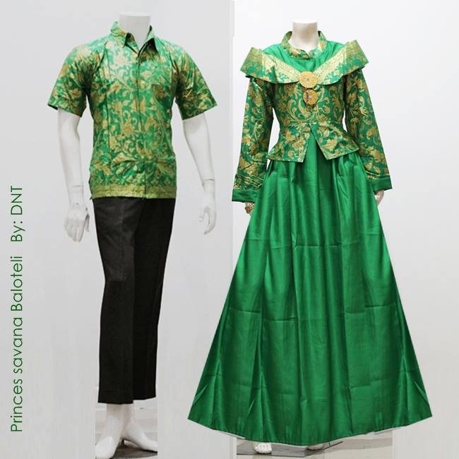 batik sarimbit couple muslim princes savana[baju batik keluarga