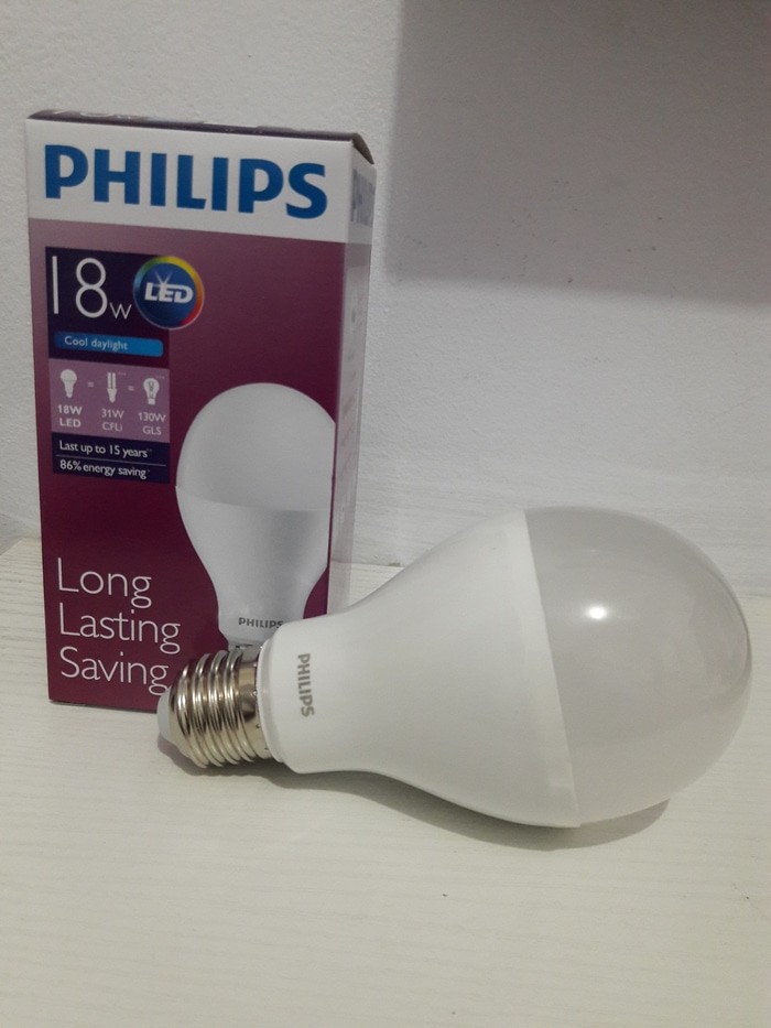 Jual Bohlam LED PHILLIPS 18 WATT/LED Bulb PHILLIPS (Putih Terang) - NLS Corp. | Tokopedia