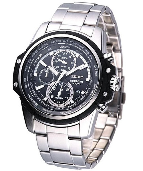 seiko world time 100m