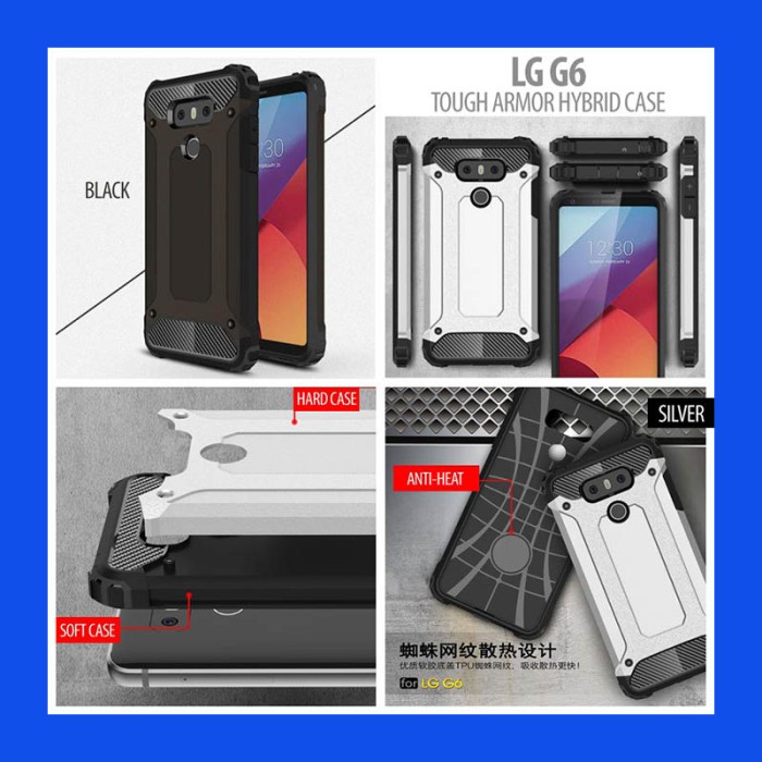 LG G6 Tough Armor Hybrid Case Casing Cover