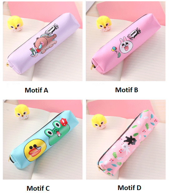 Tempat pensil motif LINE anti air Waterproof pencil case LINE - KSY053