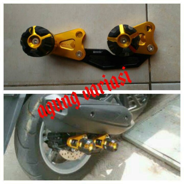 Daftar Harga Nitex Pelindung Penahan Knalpot Anti Crash Exhaust Source · Anticrash Exhaust slider Pelindung Knalpot Nitex Gold Source Frame Slider Pelindung
