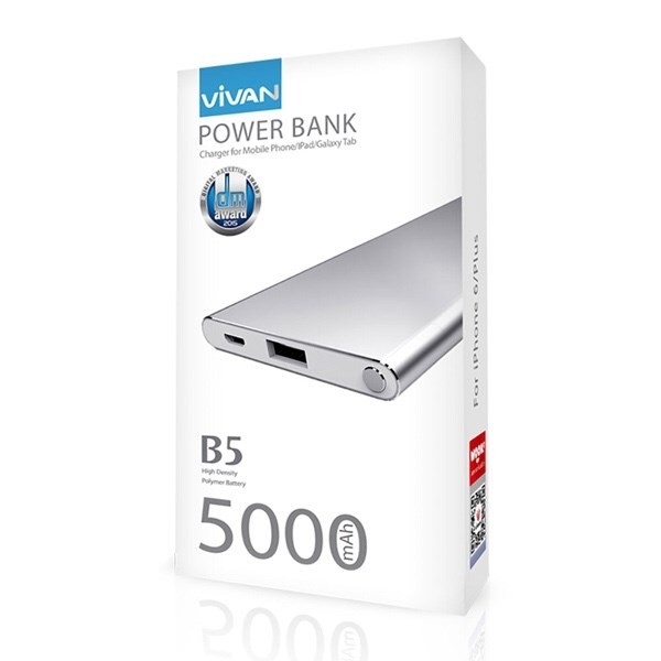 ... Power Bank Vivan B5 5200mah Powerbank - Blanja.com ...
