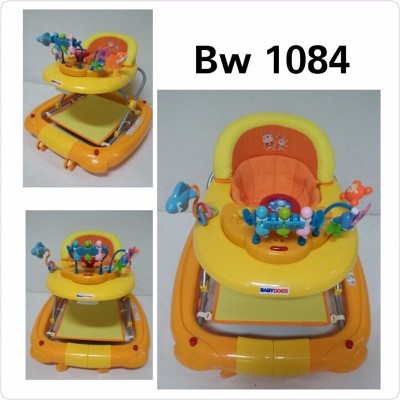 orange baby walker