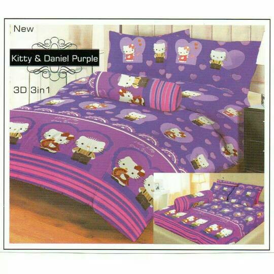 Sprei Lady Rose 160x200 Kitty & Daniel Purple