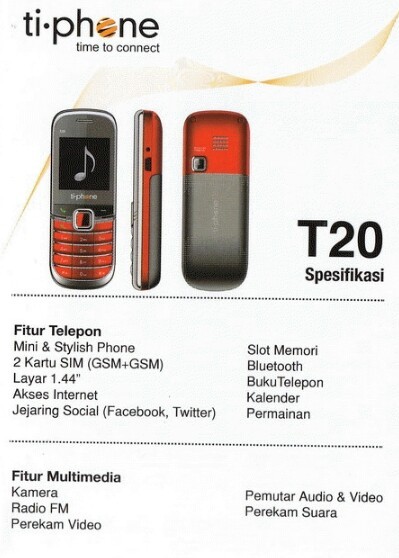 HP Mini Murah ( tiphone t20 - hp yang ukurannya sekorek api )