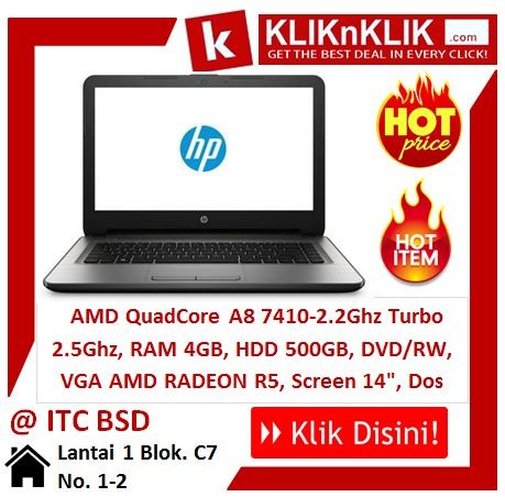 HP 14-an004au Silver Ram 4GB-VGA - 23707