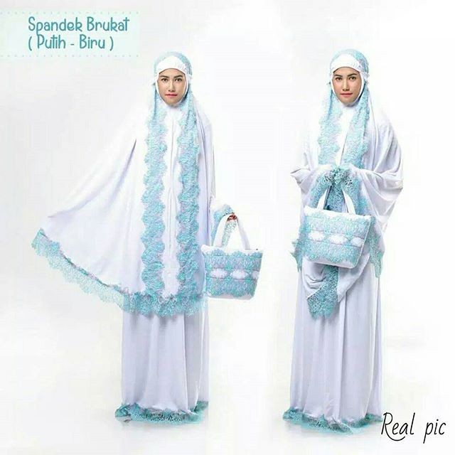 Mukena Spandek Sutra kombi Brokat