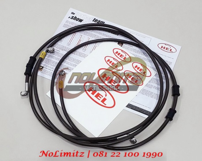 jual selang rem racing hel carbon non abs yamaha nmax depan belakang nolimitz maticshop jual selang rem racing hel carbon non abs yamaha nmax depan belakang nolimitz maticshop