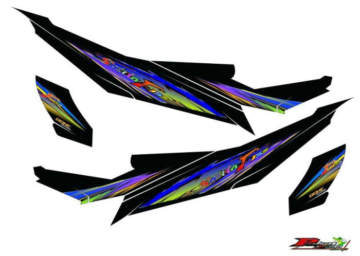 Striping Satria Fu Custom Free desain suka-suka.