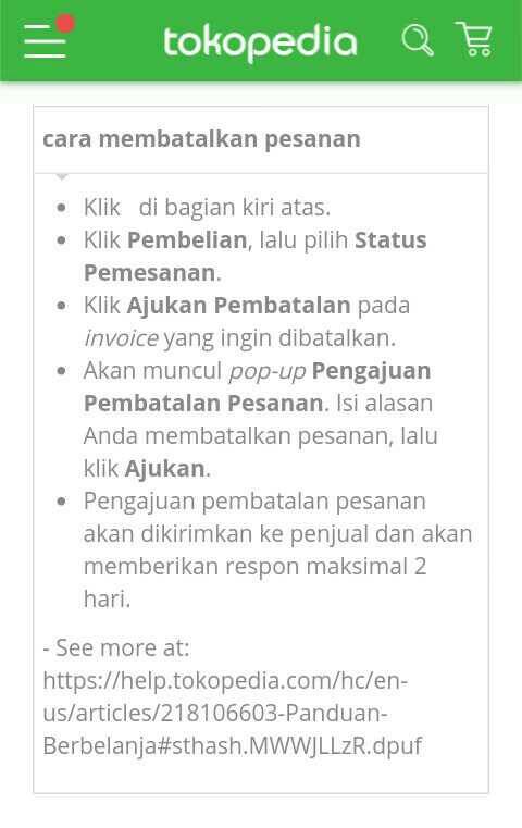 Info Cara Membatalkan Pesanan Hargano.com Info Cara Membatalkan Pesanan Hargano.com