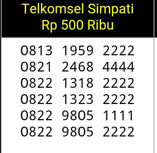 Katalog No Cantik Simpati Terbaru DaftarHarga.