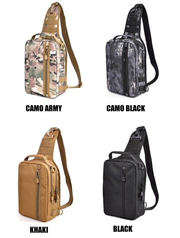 ... CH13 Tas Pria Military Style Canvas Kanvas Selempang Slempang Slingbag