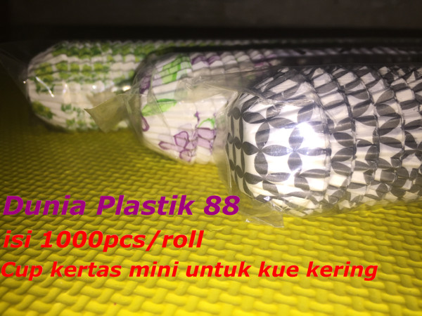 Jual @1000pcs paper cup kertas mini kecil MOTIF u kue