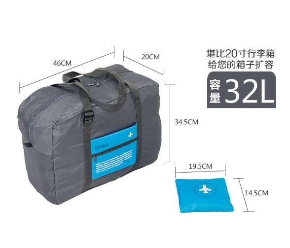 45 FOLDABLE TRAVEL BAG /HAND CARRY TAS LIPAT / KOPER LUGGAGE ORGANIZER