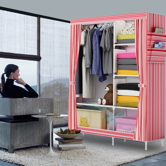 jual 07 salur new multifunction wardrobe with cover rak jual 07 salur new multifunction wardrobe with cover rak