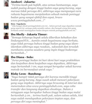 Ebook Penambah Tinggi Badan Gratis
