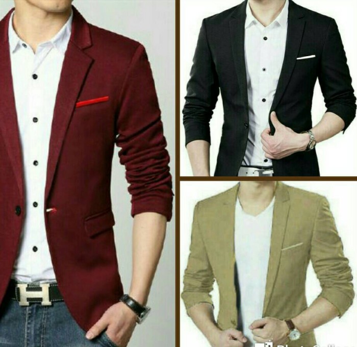 Jual Blazer kerja pria polos | Blazer cowok kantor polosan  