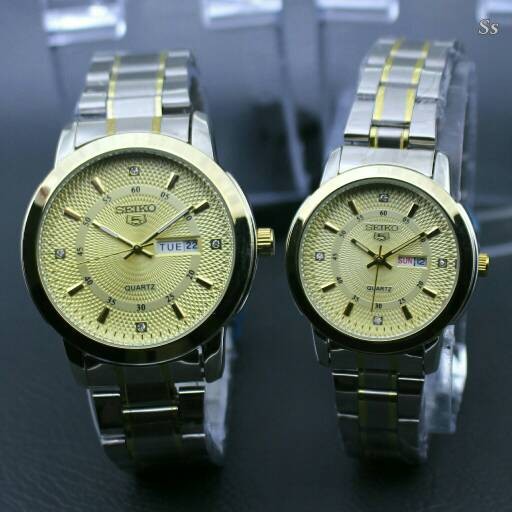 seiko couple watch gold