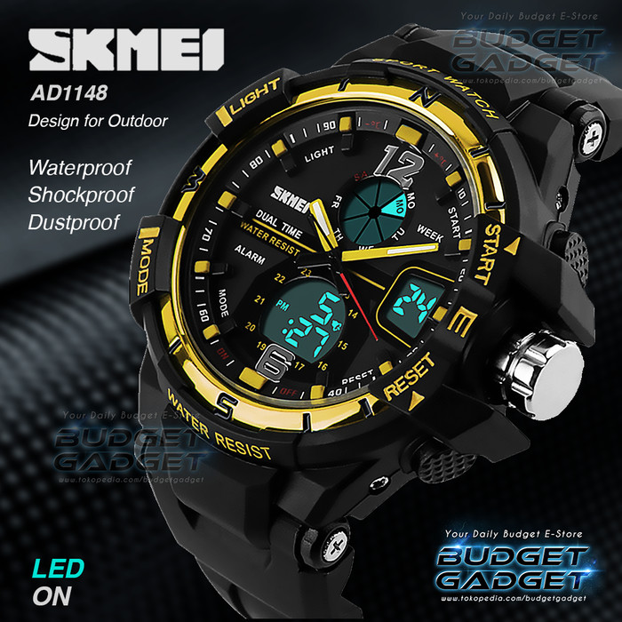 jual jam tangan pria skmei sport analog led water jual jam tangan pria skmei sport analog led water