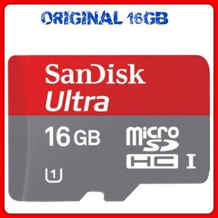 ... harga Memory Sandisk Micro Sd 16gb 80mbps Class 10 Original Garansi Resmi Tokopedia.com
