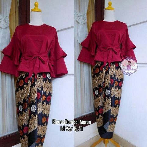 SETELAN KEBAYA MANOHARA/stelan kebaya kutubaru/kebaya wisuda modern