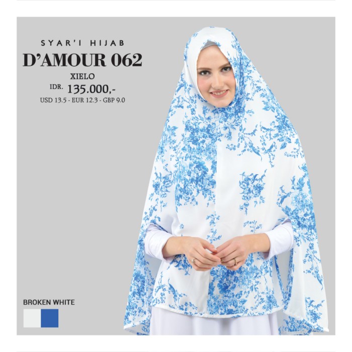 Pashmina Hijab Khimar Scarf Kerudung Jilbab Instan Cantik Murah 062BW