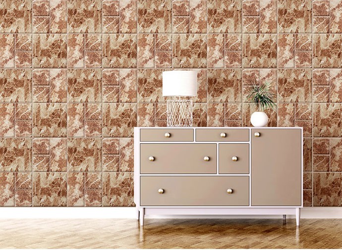 ... FIX MARBLE 3D WALLCOVER BROWN MARBLE - SDM 27504 EMBOSSED (WALLPAPER&# ...