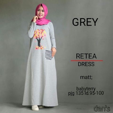 Produk retea dress resmi dijual oleh berhiber_hijaber melalui tokopedia dibandrol dengan harga promo Rp 85.000 dan