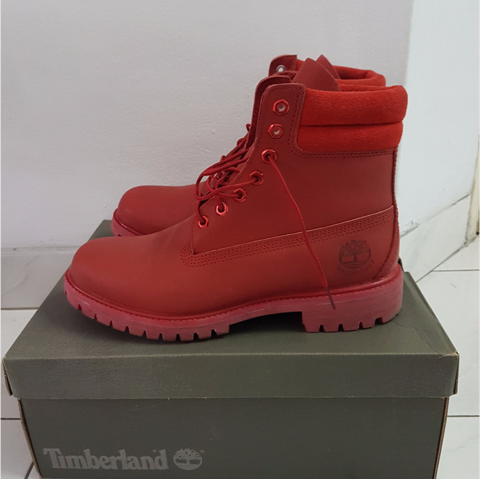 red timberlands size 7