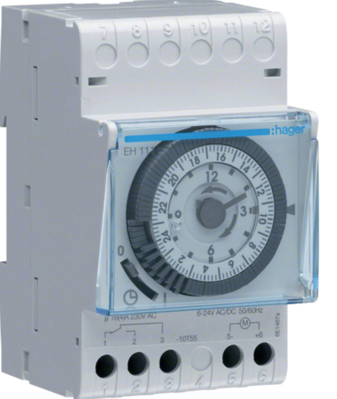 Jual Timer switch analog HAGER EH 111 OTOMATIS TIMER HAGER Jakarta