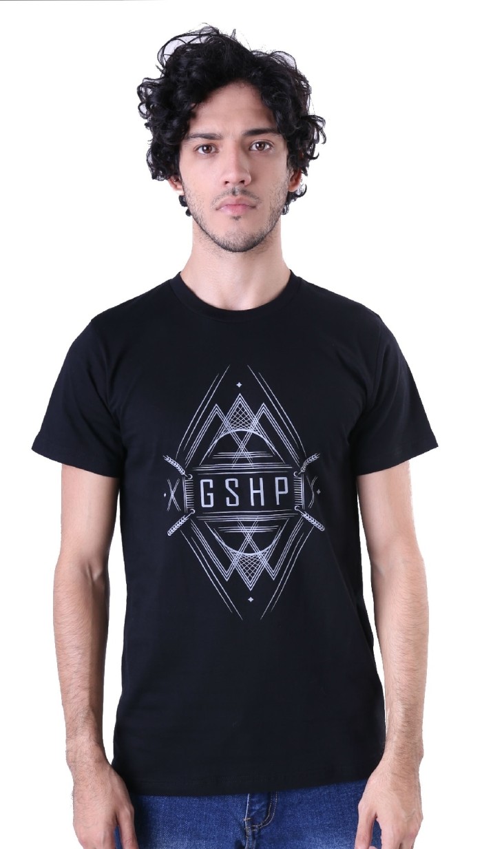OP1722 Gshop AMD 0449 Kaos Oblong Pria Hitam KODE Bimb2199