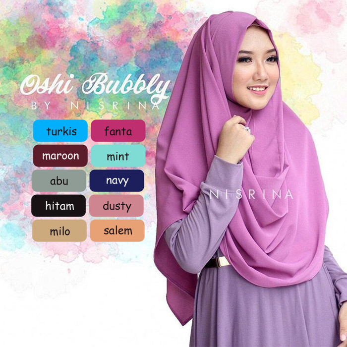 Best Seller Jilbab Hijab Kerudung Pashmina Instan Pastan Oshy Murah
