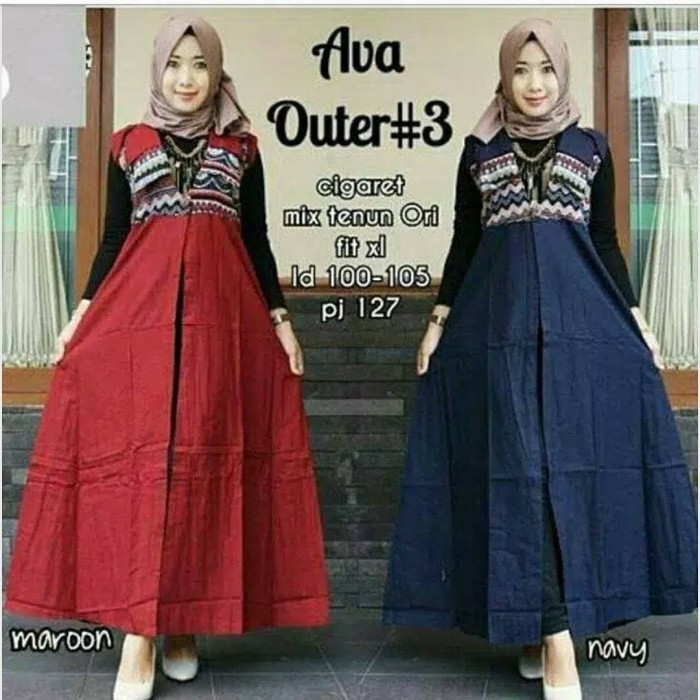 jual outer cardigan panjang wanita modern casual lucu bandung 2017 baju muslim jual outer cardigan panjang wanita modern casual lucu bandung 2017 baju muslim