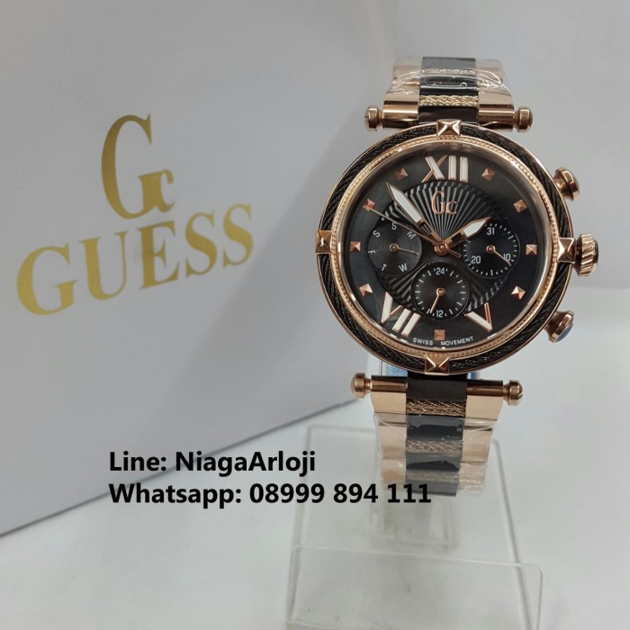 Jam Tangan Wanita GC Guess Collection Black Rosegold