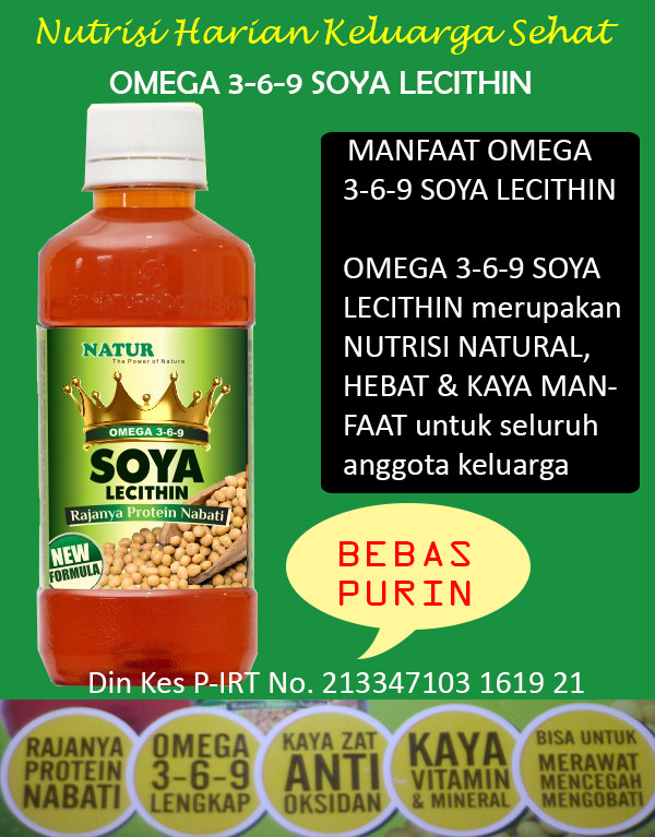 Jual Omega 369 Soya Lecithin Protein Herbal Vitamin Mineral Pati