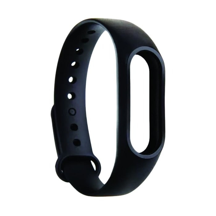 BARU - STRAP GELANG TPU REPLACEMENT XIAOMI MI BAND 2 LCD OLED BLACK