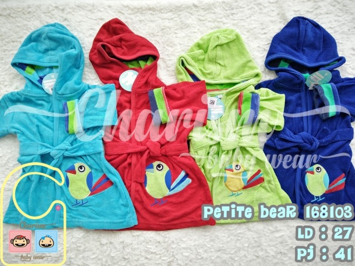 KIMONO HANDUK PETITE BEAR 168103 ANAK BAYI 9-18 BULAN