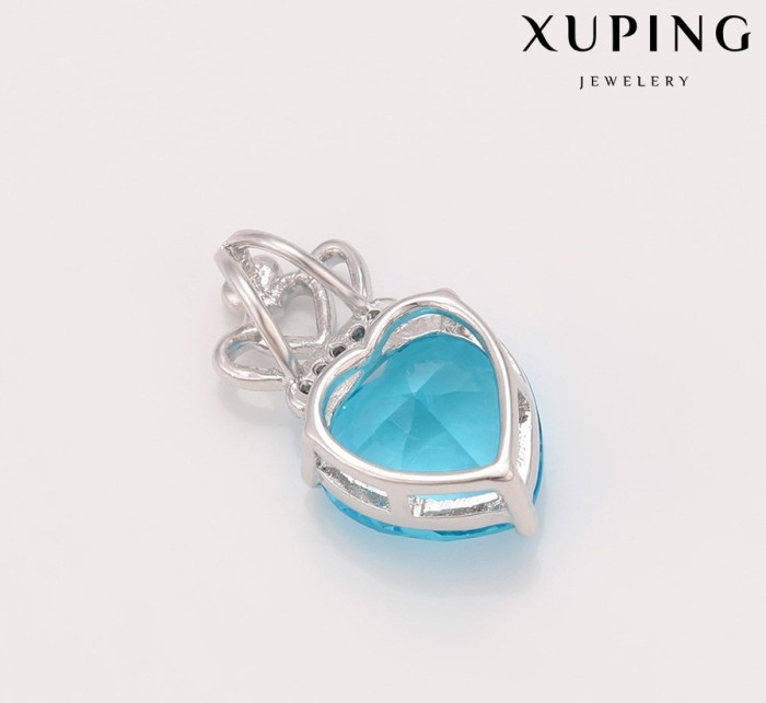 Liontin Ori Xuping Cubic Zircon Aquamarine