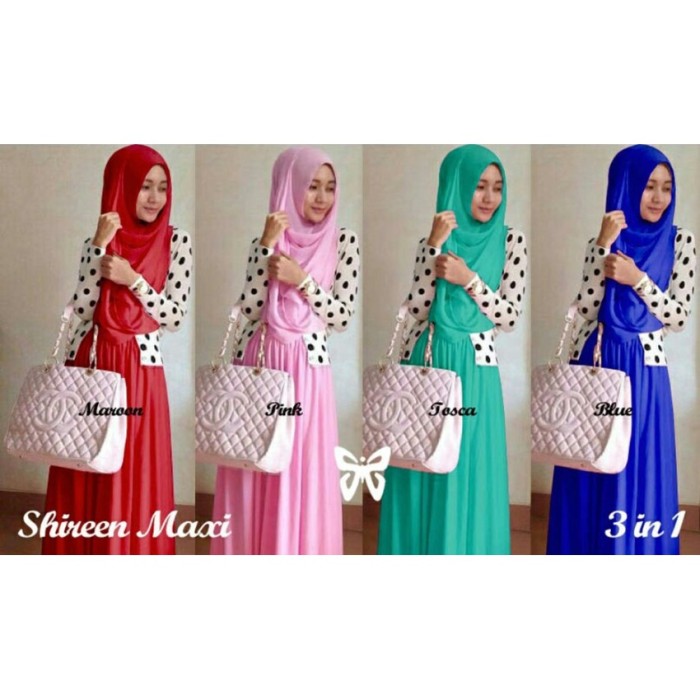 Trend Baju - Hijab Shiren Pashmina Rok Uk L - Merah Mud