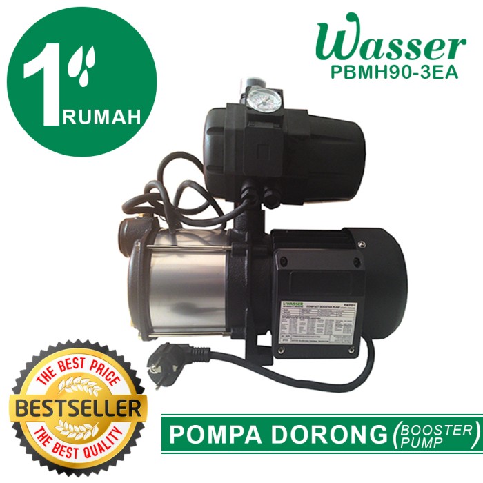 Pompa Wasser PBMH90-3EA Pompa Dorong Booster Pump Bergaransi Resmi