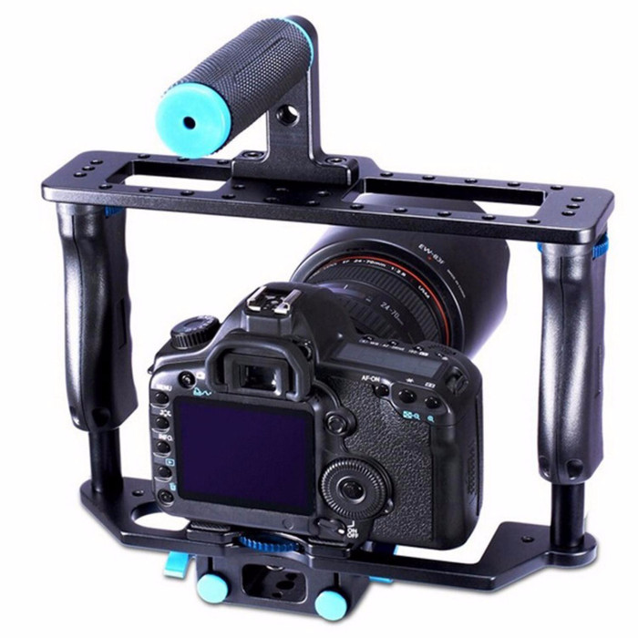 Jual Tongsis Monopod Gimbal Rig Stabilizer Kamera DSLR 15mm Rod Termurah Jakarta Barat