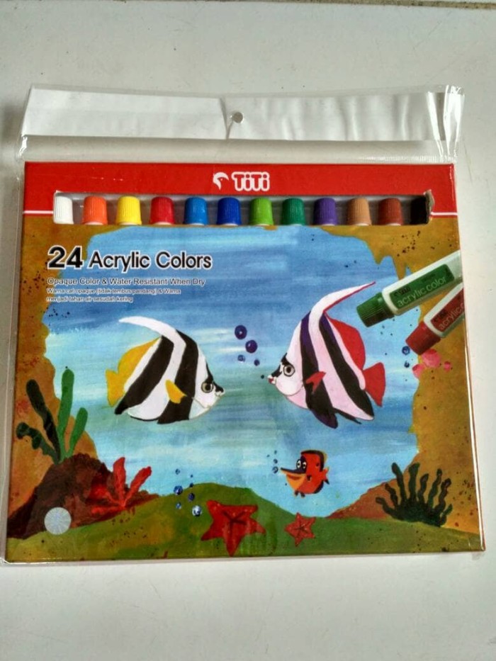 jual titi 24 acrylic colors cat akrilik acrylic 24 warna jual titi 24 acrylic colors cat akrilik acrylic 24 warna