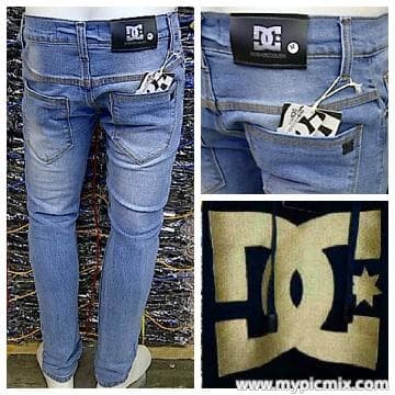 NEW ARRIVAL CELANA JEANS DC SLIM FIT BIOBLITZ SCRUB / BIRU MUDA MURAH